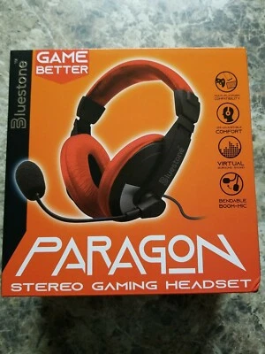  PARAGON Wired Gaming Headset Red & Black With Microphone  - Image 1 of 2