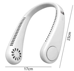 Silikon blattloser 3 Geschwindigkeiten Ventilator leise Sport tragbar elektrischer Ventilator, hängende Hände - Bild 1 von 6