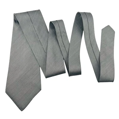 DOLCE & GABBANA 100% SILK Italian Slate Gray Woven Neck Tie - Excellent! - Image 1 of 4