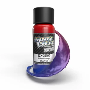 Spaz Stix SZX05100 Color Change Airbrush Paint, Blue/Red, 2oz Bottle - Picture 1 of 1
