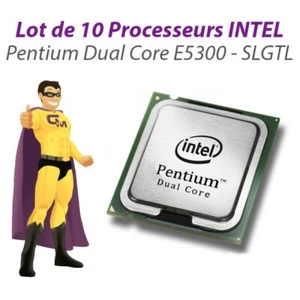 Lot x10 Processeurs CPU Intel Pentium Dual Core E5300 2.6Ghz 800Mhz LGA775 SLGTL - Photo 1/1