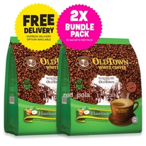 2 paquetes de café blanco avellana instantánea Old Town 3 en 1 15 barras x 38 g envío gratuito - Imagen 1 de 4