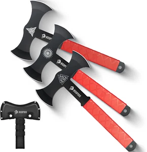Nedfoss Throwing Axes and Tomahawks with Innovative TPR Rubber Handle, 11.9" Ful - Picture 1 of 12