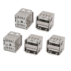 Conector Hembra 8 Terminal De Conector Hembra Para Pcb 180°Usb 2.0 Tipo A 5Pcs - Imagen 1 de 2