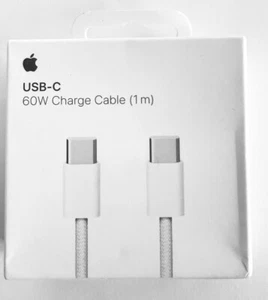 Original OEM Apple 60W USB-C to USB-C Charge Cable (1m), White color - Photo 1 sur 7