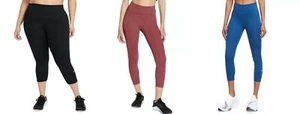 New Nike One Plus Size Cropped Leggings Choose Size & Color MSRP $50 - Picture 1 of 4