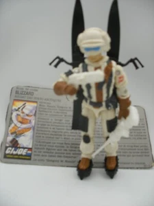 Vintage Hasbro 1987 gijoe GI joe Figure BLIZZARD V1 Complet file card fr - Picture 1 of 12