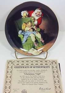 Sunblom Santa Series Christmas Vigil Bradford Exchange Plate #2 - Picture 1 of 5