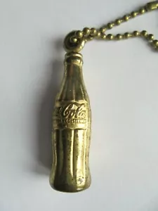 Vintage Coca Cola Coke Bottle Shaped Advertising Keychain - Picture 1 of 2