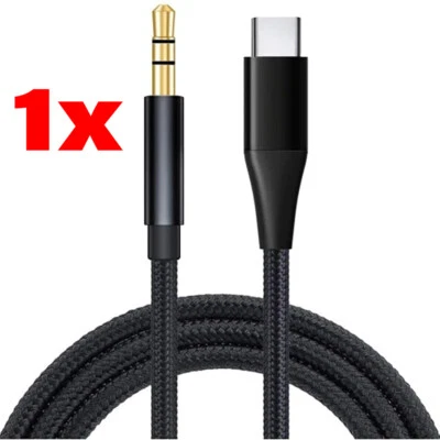 USB C до 3,5 мм аудио Aux Jack кабель для iPhone 16/15/iPad Pro/Samsung Galaxy S23 - Изображение 1 из 4