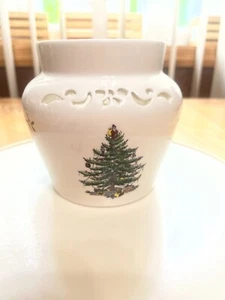 SPODE COLECCIÓN ÁRBOL DE NAVIDAD ÁRBOL DE NAVIDAD MACETA POPURRÍ PERFORADA SIN TAPA - Imagen 1 de 7