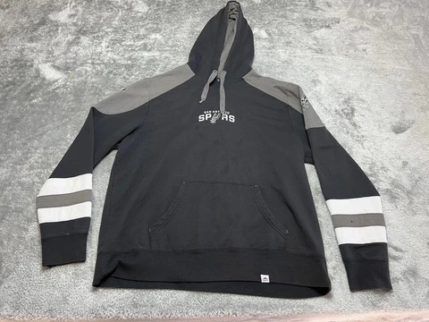 San Antonio Spurs Sweater Mens Extra Large Black NBA Hoodie Pullover Jacket Cover