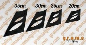 Universal 20 25 30 35 cm Spoiler Legs Ellipse Cut, Performance, Racing, Drift v9 - Picture 1 of 12