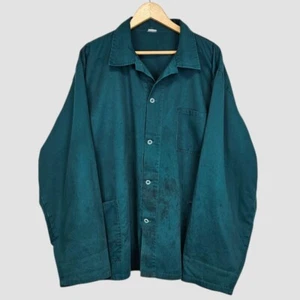 Vintage French Twill Chore Coat Bleu de Travail Artisan Green Jacke XXL - Bild 1 von 5