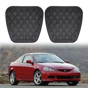 1 Pair Rubber Replacement Brake Clutch Pedal Pads Cover For Acura RSX 2002-2006 - Picture 1 of 15