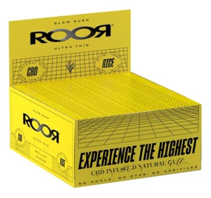 1 Box (50 Heftchen) ROOR Rice Slim Kingsize Papers, 50 Heftchen pro Box - Picture 1 of 2