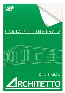 Papierblock Millimeter A4 Architekt cm. 21x29,7 - Album 10 Blatt - Bild 1 von 1