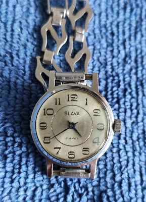 Reloj de pulsera mecánico para dama SLAVA 17 joyas vintage URSS soviético Foto 1 de 4