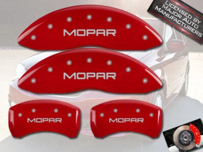 2005-2006 Chrysler Crossfire SRT6 Front Rear Red MGP Brake Caliper Covers Mopar - Image 1 of 4