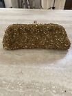 Vanessa Gold Beaded Sequence Vintage Evening Purse Bag Wedding Y2k  New Year