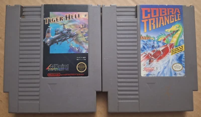 Cobra Triangle + Tiger-Heli NES Lot Nintendo Entertainment System Carts Only - Image 1 of 4