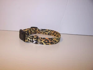 Wet Nose Designs Colorful Wild Thing Leopard Dog Collar Realistic Animal Print - Picture 1 of 7