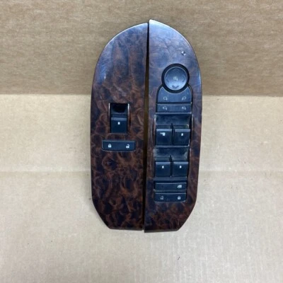 2007-2013 Chevrolet Suburban Tahoe Yukon Front LH RH SET Window Switch WOOD - Image 1 of 4