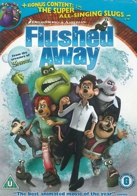 Flushed Away (2006) DVD, Hugh Jackman, Kate Winslet, Ian McKellen [Region 2] - Image 1 of 2