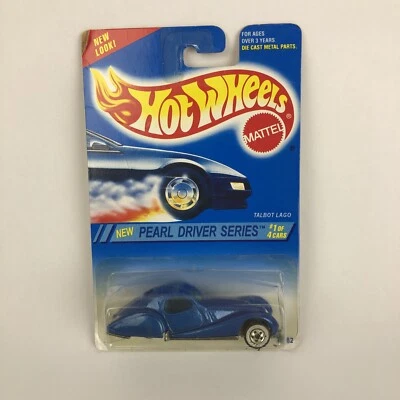 RARE HOT WHEELS #295 PEARL DRIVER SERIES TALBOT LAGO 1/4 BLUE Missing rear Wheel - Image 1 of 4