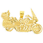 14K Gold Motorcycle Pendant