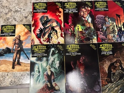Classics Illustrated Lot of 11 - Acclaim Comics Study Guide Notes Jules Verne - Image 1 of 2