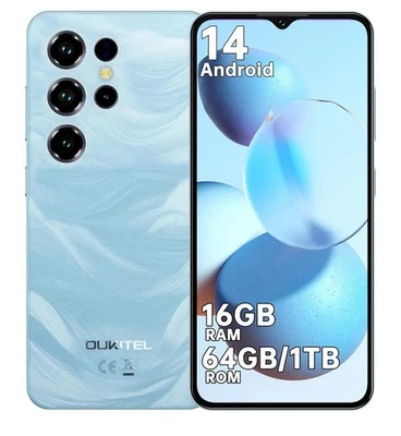 OUKITEL C2 SIM-Free & Unlocked Mobile Phones 2025 - Android 14, 6.52" Display - Image 1 of 4