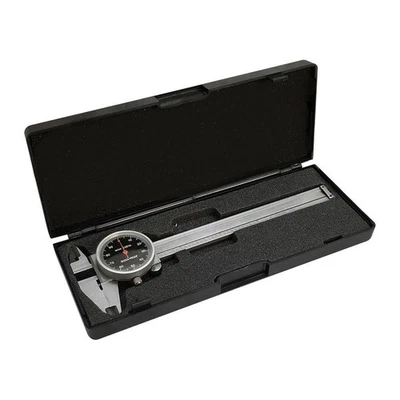 Black - 4 Way Dial Caliper 4" Stainless Steel Shock Proof 0.001" - Image 1 of 4