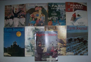 Lot of 8 Vintage Farm Journal Magazines, +1 Nation's Agriculture Magazine, x - Picture 1 of 17