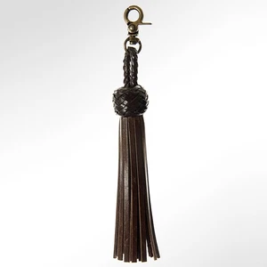 AD American Darling Borla Flecos Cuero Genuino Para Bolsos Marrón Oscuro - Imagen 1 de 5