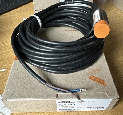 IFM IG5290 IGB3008-BPKG/6M M18 Inductive Proximity Sensor Barrel 3 Wire 18-36VDC - Image 1 of 3