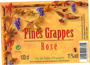 Etiqueta Vino - Finas Ramos - Rosa - Imagen 1 de 1