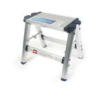 Aluminum Single Step Stool | Folding with Plastic Feet  Supports Up to 200 lbs.