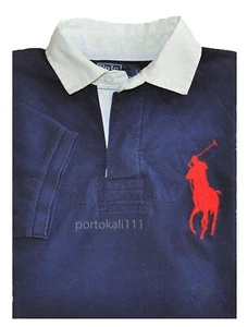 Polo Ralph Lauren Herren Poloshirt S Baumwolle großes Pony blau kurzärmelig neu mit Etikett - Bild 1 von 5