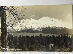 Mt. Foto de postal RPPC de principios de 1900 de Shasta, California foto real - Imagen 1 de 6