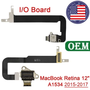 USB-C I/O Board Flex Cable Charging Port For MacBook Retina 12" A1534 2015-2017 - Afbeelding 1 van 10