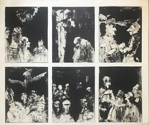 JEAN JANSEM PLANCHE DE 6 LITHOGRAPHIES MOURLOT TIRAGE ORIGINALE - Picture 1 of 6