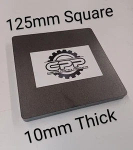 Steel Base Plates 10mm Thick 125mm Square 5" radius corners Laser Cutting - Picture 1 of 4