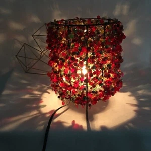 Multicolored Beaded Accent Lamp - Picture 1 of 5