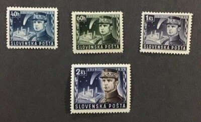 SLOVAKIA 1939 VF-XF MH Sc#34-37,          (W46) - Image 1 of 2