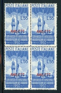 AMG-FTT TRIESTE MNH Multiple: Scott #78 55l Shortwave Radio Conference CV$140+ - Picture 1 of 2