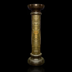 Säule Klassische IN Marmor Dunkelbraun Imperial Brown Marble Classic Column H. - Picture 1 of 1