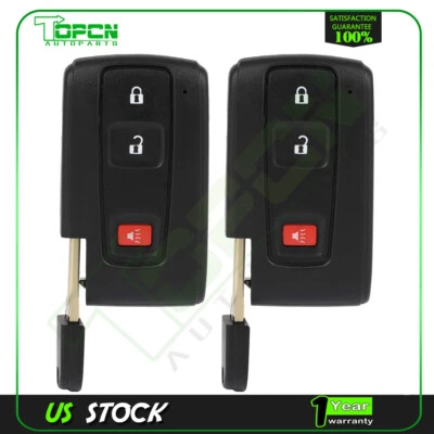 2 For Toyota Prius 2004 2005 2006-2009 Keyless Entry Remote Control Car Key Fob - Image 1 of 4