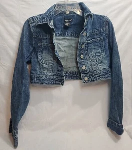 Wet Seal Denim Cropped Jacket Sz M Juniors Pre-Owned But Good Condition - Picture 1 of 10