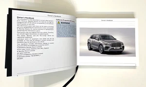 2021-2022 BENTLEY BENTAYGA OWNERS MANUAL - Bild 1 von 2